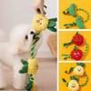 Bite-resistant Dog Plush Toy Knot Training Chew Dog Dental Cleaning Toy Builtin Squeaker Sound Making Dog Sound Squeaky Toy