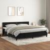3141265 vidaXL Divan Bed and Mattress Black 200x200 Cm Velvet