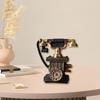 Antike Drehwahltelefon-Replikate Harz-Telefonmodell Statue Ornament Für Bücherregale Tisch Vintage Innenraumakzent