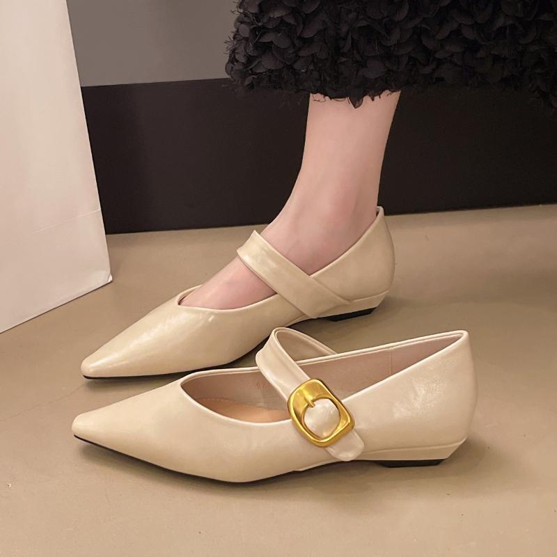 Fashion Women Pointed Toe Flats Shoes New Elegant Loafers Summer Sandals 2025 Designer Dress Party Woman Shallow Shoes Zapatos Mujer