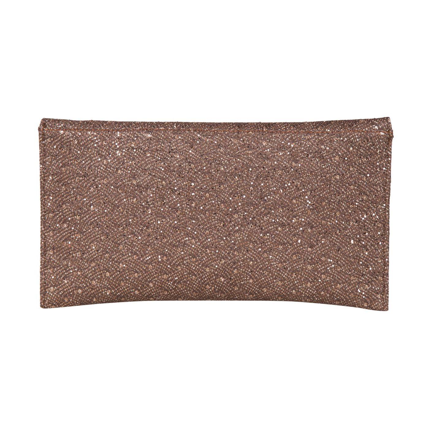 Женская сумка-клатч/слинг 10 x 1 c медный — фото 14