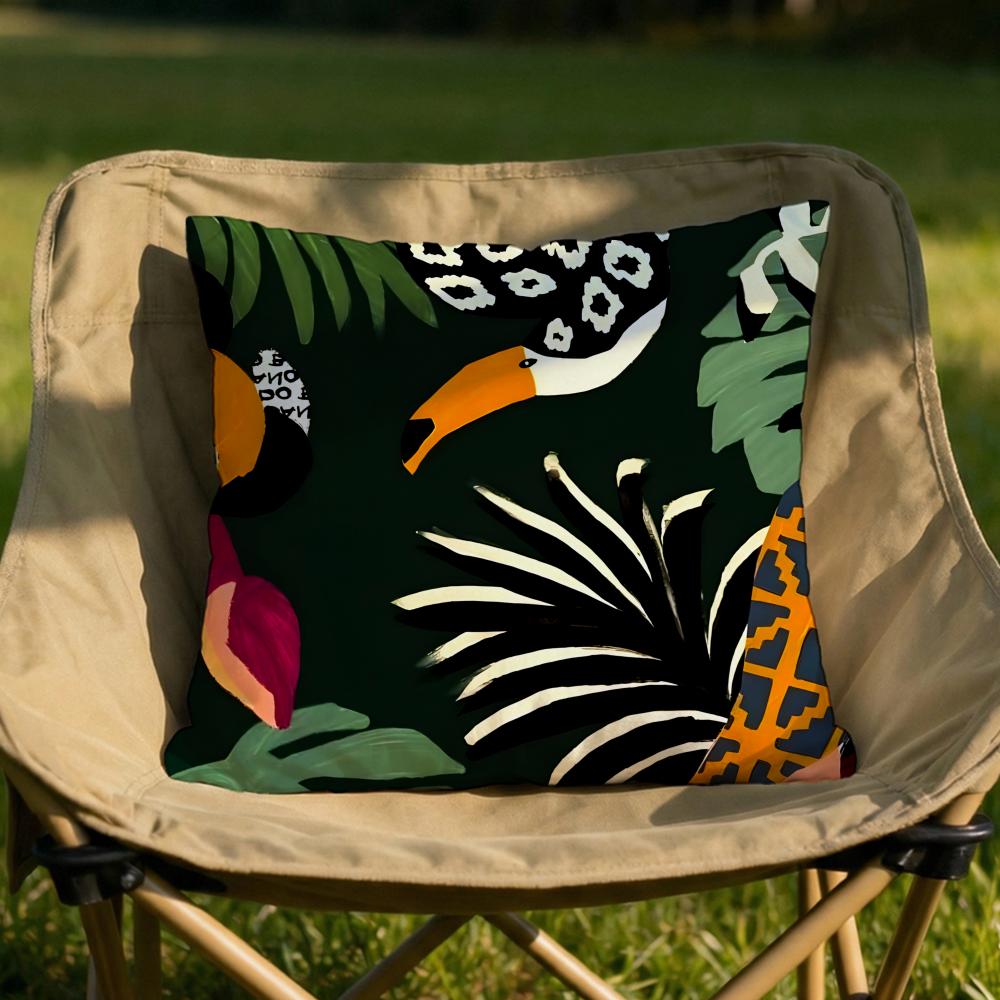 Art abstract illustration Cushion Cover Soft Reversible Durable Pillow Cover MultiScene Use for Home Car Daily Comfort