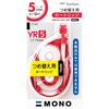 Tombow Correction Tape Mono YX Cartridge YR5 5mm width x 12m Red CT YR5 1 set (10 pieces)