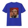 Vintage Streetwear Hip Hop Rapper Realistic Portrait Print Casual T Shirt vintage Washed Slightly graphic fashion Stretched