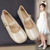 Jugendliche Schuhe Mädchen Mary Jane Schuhe Kinder Weiche Sohle Prinzessinnen-Stil PU-Leder zum Hineinschlüpfen Schule Herbst