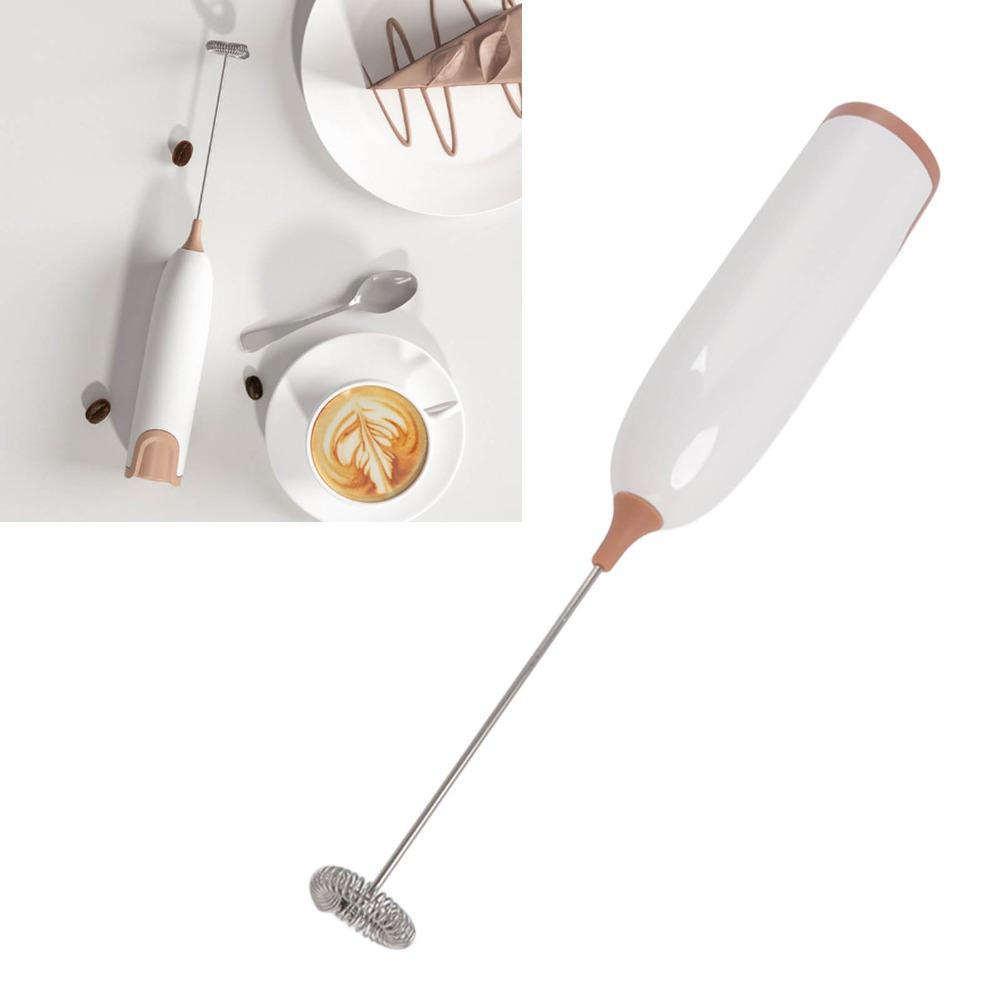 Battery Powered Milk Foam Maker Plastic Stainless Steel Milk Beater Milk Frother Home Kitchen