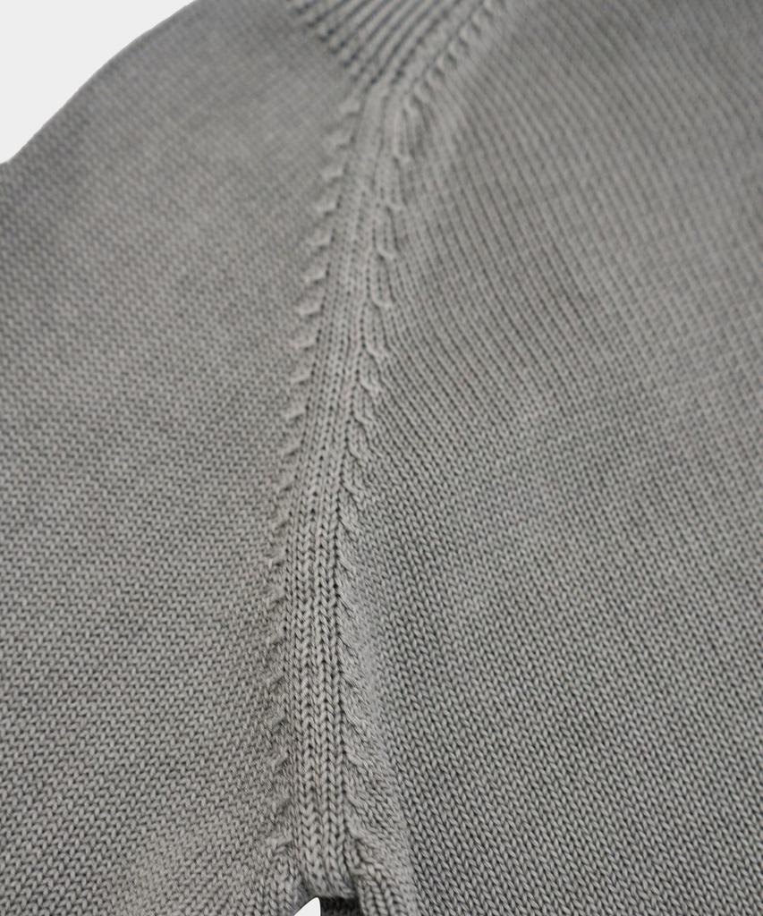 BIRBANTE Garment-Dyed Washable Round Knit - Grey