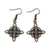 Drop & Dangle Earring Celtic Hexagram Kids' Jewelry MaterialsEarring Size 18x19mm QE006