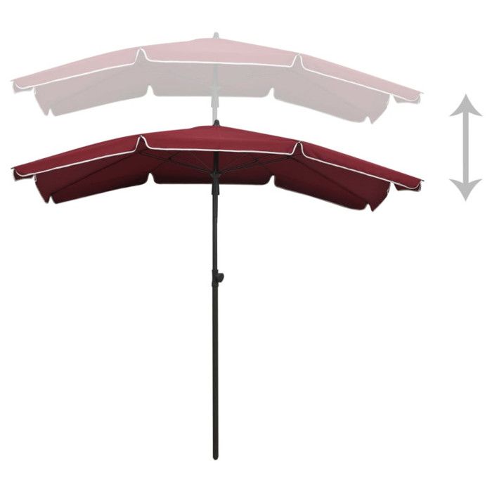 VidaXL Garden Parasol with Pole Patio Umbrella Terrace Sunshade Outdoor Parasol Anti-UV Anti-fading 315555