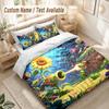 Plants Vs. Zombies Bedding Set, 1 Duvet Cover & 2 Pillowcases Soft Comfortable Bedroom Home Textile Decor