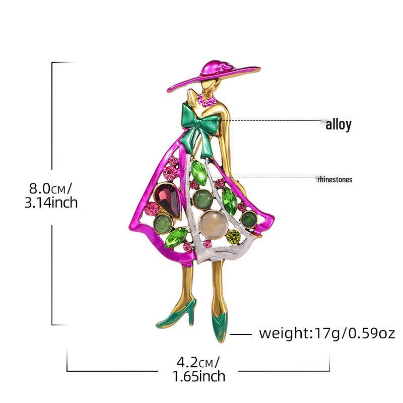 Elegant Women's Flower Brooch: Stylish & Refined Anti-Exposure Pin