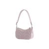 Swinger Denim With Leather Crescent Bag, Saddle Bag, Handbag, Shoulder Bag Small Women's Pink CJ939-LHPPU