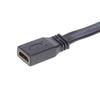 30Cm Short Flat Hdmi Extension Lead Gold Female Socket To Male Plug Cable
