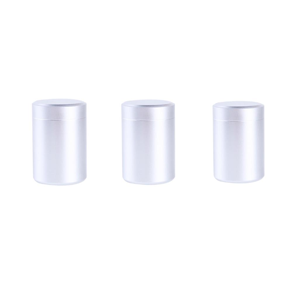 Aluminum Herb Stash Jar Airtight Smell Proof Stainless Steel Tea Container Box