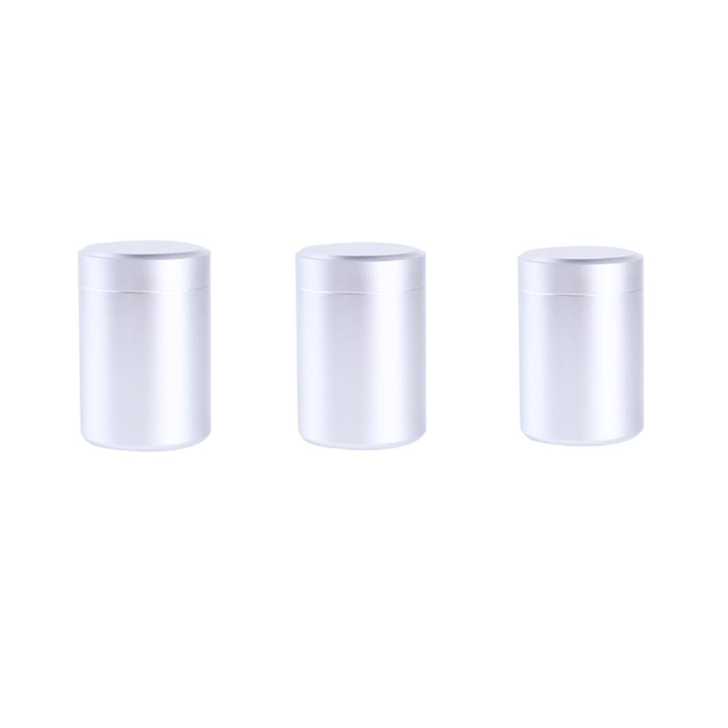 

Алюминиевая банка для хранения трав, герметичная, непроницаемая для запаха, из нержавеющей стали, контейнер для чая, коробка 3pcs