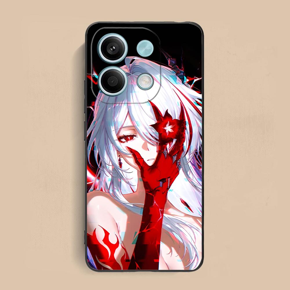 HSR Acheron Matte TPU Mobile Phone Case for Xiaomi Redmi Note 14 13 12 11 S Pro Plus 4G 5G Colorful Printing Cover