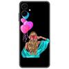 for Samsung Galaxy A06 Black Case Cute Luxury 6.7inch Cases on GalaxyA06 Soft tpu Cover shockproof Bumper