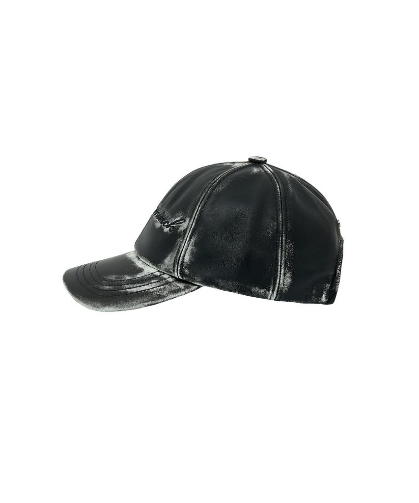 UNGIMMICK Buffed Nappa Leather Cap (Black / Lambskin)