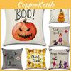 Vibrantly Printed Halloween Themed Cushion Cover Offering Comfortable And Safe Home Accent