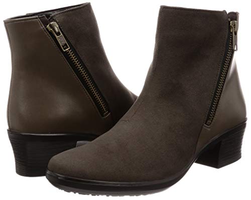 TOP DRY (Asahi Top Dry) Women's Rain Boots, Waterproof, Gore-Tex, Side Zipper, Gray, Size 24.5 cm, 3E, TDY-3969