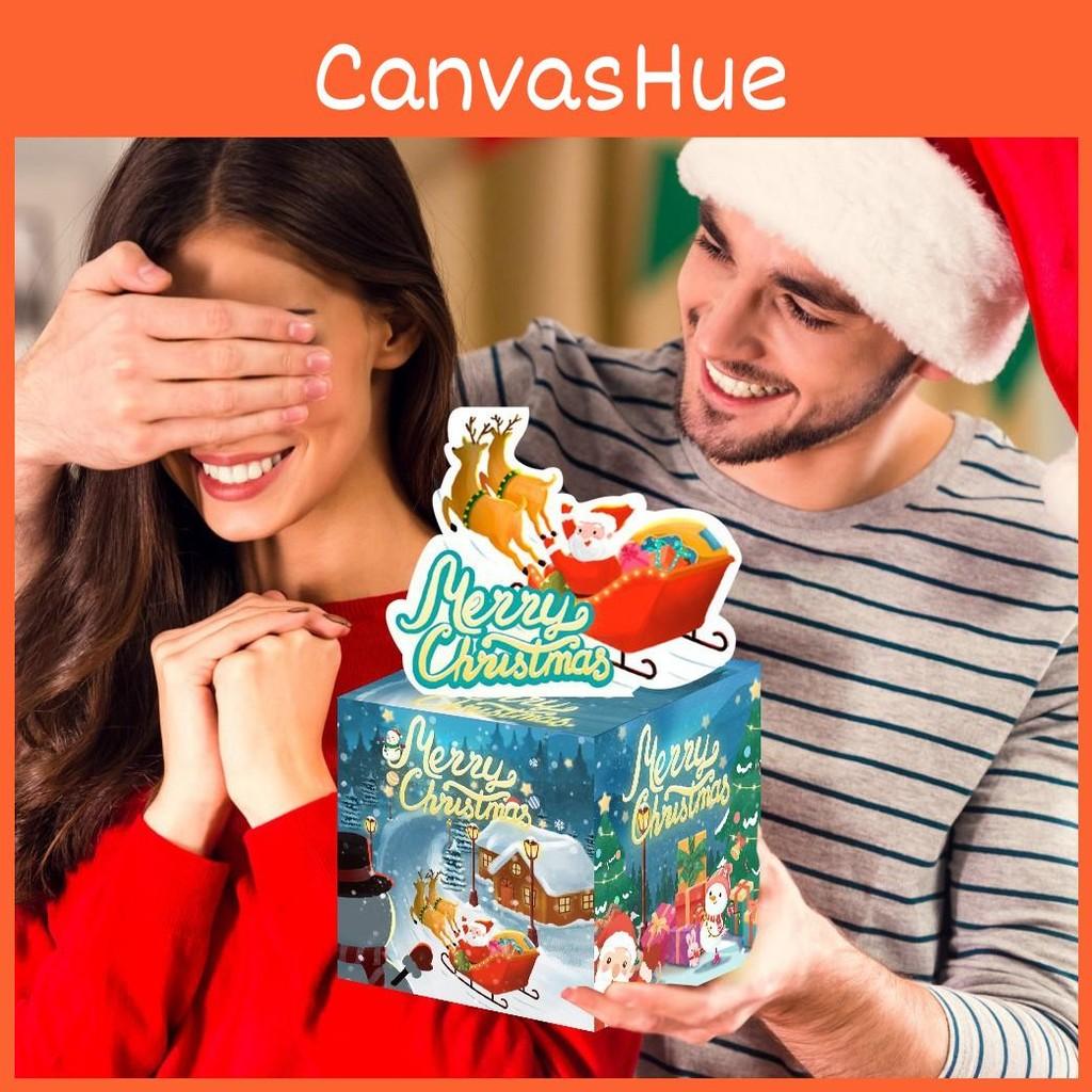 Weihnachtsthema Party Requisiten Geschenkbox Papiermaterial Festliche Dekorationen Zubehör