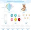 20PCS Airplane Cake Toppers Airplane Travel Cake Decorations with Bear Hot Air Balloon for Baby Shower Birthday Party Decoration