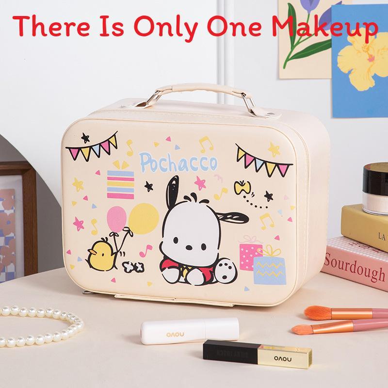 Cute Cartoon Makeup Bag With Large Capacity And Mirror For Daily Travel And Gift