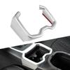 Silver Interior Water Cup Holder Frame Cover Trim Fit For Toyota RAV4 2019-2022