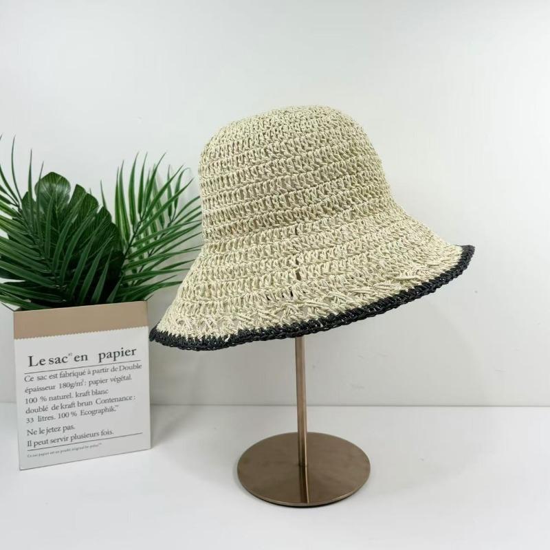 Summer hollow breathable fisherman hat children foldable sun hat wind travel sun hat