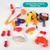Kids Simulated Barbecue Set with Spray Light and Sound Pretend Play Kitchen Cooking Toy BBQ Educational Toys for Kids Xmas Gifts