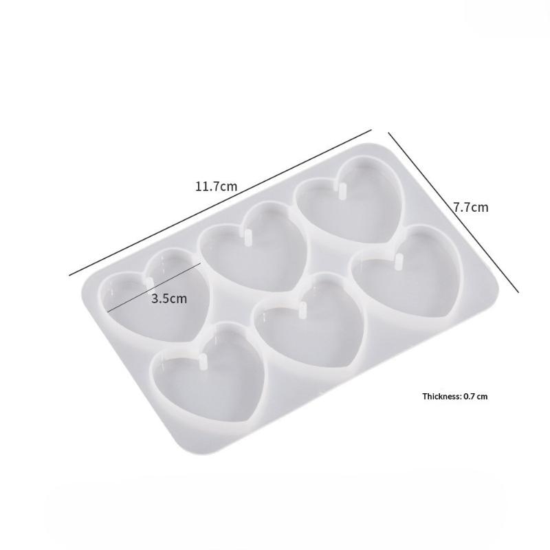 [HF]#1PC Silicone Mold Heart Star Flower Butterfly Pendant Making Geometry Handmade DIY Tool UV Epoxy Resin Silicone Moulds