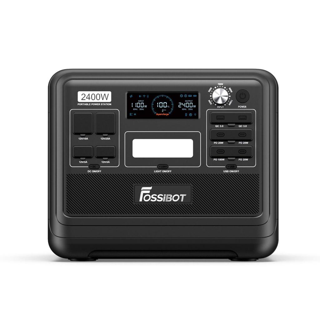 Powerstation portable - FOSSIBOT - F2400 - 2048Wh - 2400W - LiFePO4 avec panneau solaire 420W