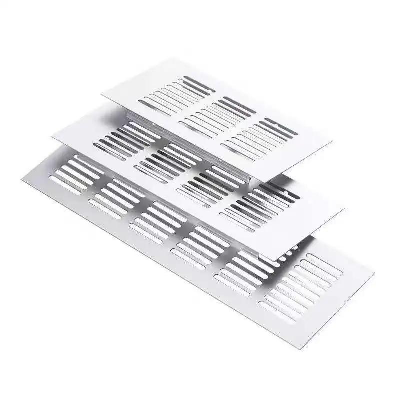 15cm-60cm Stop Aluminium Kratka Wentylacyjna Perforowana Płyta Siatka Kratka Wentylacyjna Do Szafy Szafki na Buty Dekoracyjna Pokrywa