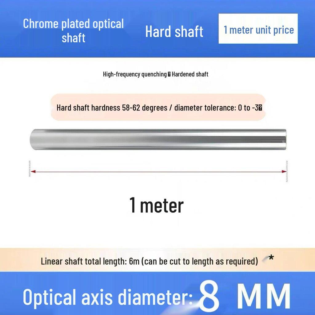 Custom Optical Linear Chrome-Plated Rod for DIY Storage Rack