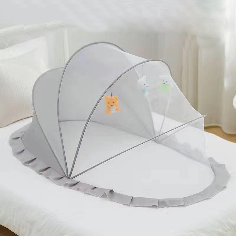 Baby Bed Mosquito Net Foldable Full Coverage Bed Mosquito Netting For Baby Portable Breathable Infant Newborn Crib Mosquito Nets