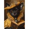 Interesting Gorgeous Dog Holding Book Reading Poster Aclassical Pet Artwork Prints Canvas Painting Wall Pictures Classroom Decor