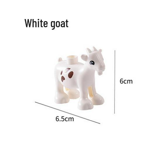 Gegele Lego-Compatible Building Blocks: Large Particles & Small Animal Accessories - Ocean, Zoo, Dinosaur Educational Toys