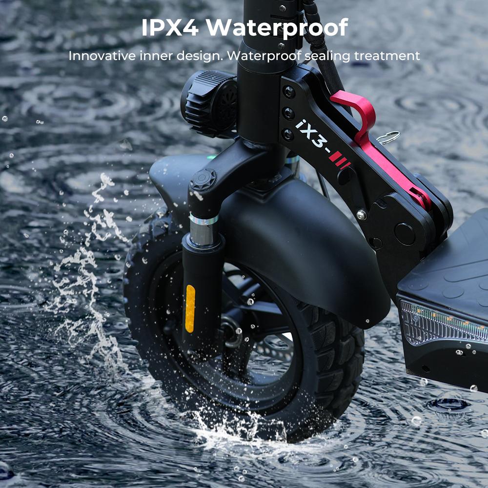 iScooter Electric Scooter IX3 800W 10 Inch Off Road Tire 10Ah 40km/h With APP Control Front and Rear Shock Absorption