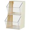 1Pc Acrylic Transparent Tea Bag Storage Box With Lid Office Multifunctional Storage Box Organizer Coffee Bag Compartment Box