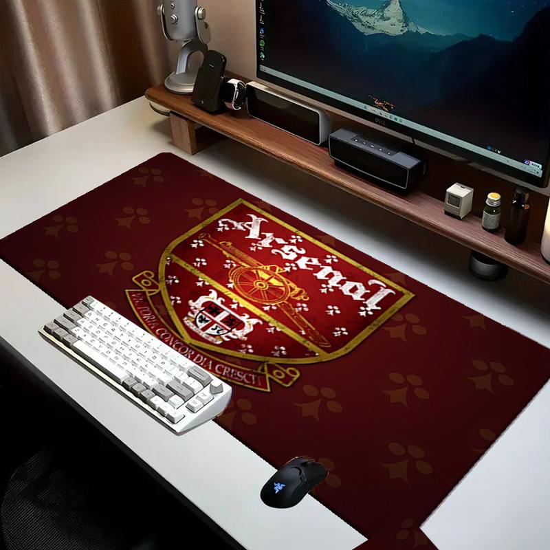 Arsenal Football Club Crest Mouse Pad Office Desk Mat, Gaming Mouse Pad Mousepad, Keyboard pad,Heavy-Duty Non-Slip Rubber Backing, Gift