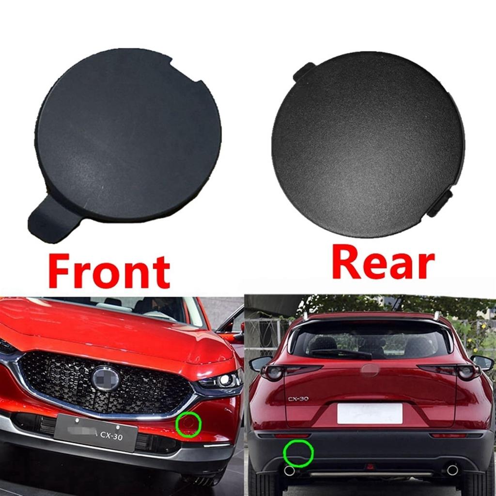 Vuzmode Front Rear Bumper Trailer Cap Tow Hook Cover Shell,