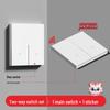 Smart Wireless Double Control Light Switch - No Wiring Needed, 220V Remote Master-Slave System