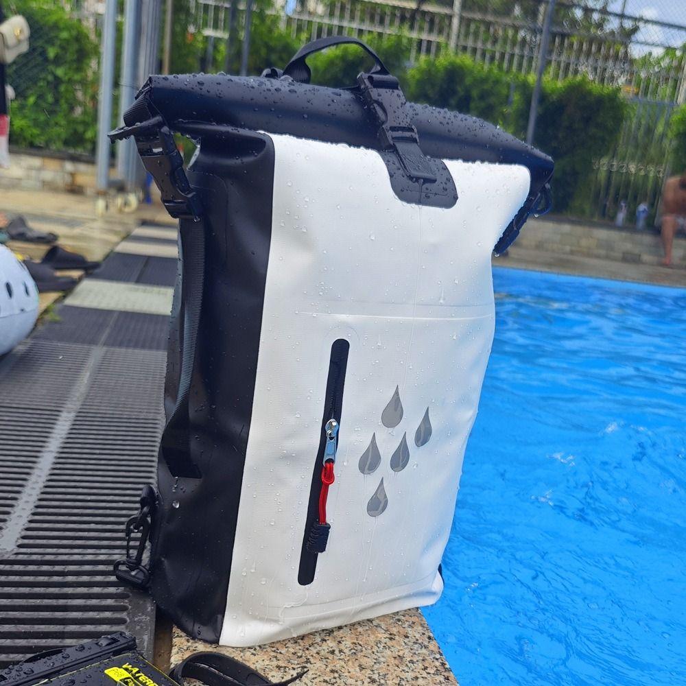 Large Capacity Waterproof Drift Bag IPX6 Rating Waterproof Bucket Bag Swimming Backpack  Camping