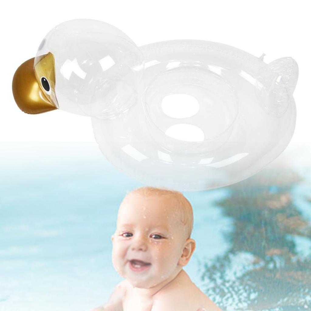 Duck Shaped Swimming Float Ring Inflatable Cute Comfortable Durable Floating Pool Floats Kids for Child Boys and Girls Holidays
