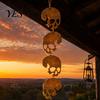 Retro Halloween Decoration Skull Hanging Ornaments, Metal Garden Sign, Decorative Fun Yard Sign Shaped Tags for Indoor Outdoor Decor Festive