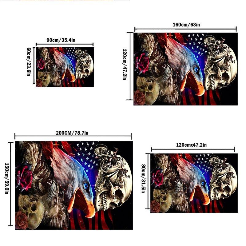 "American Spirit: Eagle, Lion, Motorcycle Biker Art Print"Office Mat Home Decor Office Desk Chair Carpet for Office Ph118
