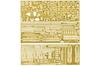 Aoshima Bunka Kyozai Scale Ironclad Detail Up Parts Takao Class Common Etching Set Plastic Model (AOSHIMA) 1/350