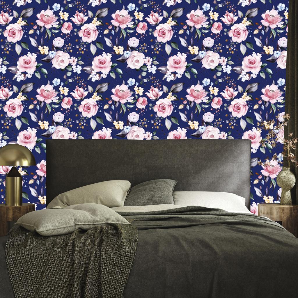 Wallpaper Roses colorful flowers for living room and bedroom 50x1000