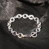Jbans Classic 10Mm Lined Bold Surgical Steel Ring Chain Bracelet (C2401Ac1079_Sv)