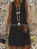 2023 European & American Summer V-neck Sleeveless Vest Dress for Women